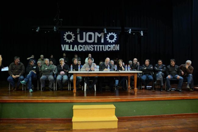 El encuentro desarrollado en la UOM villense reunió a referentes del kirchnerismo tanto sindicales como políticos.